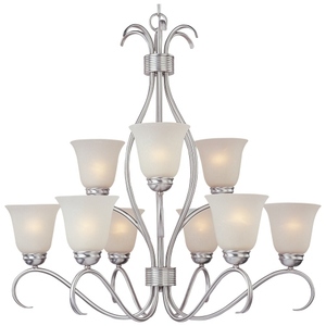 M85128ICSN Basix ES Large Foyer Chandelier Chandelier - Satin Nickel M85128ICSN Basix ES Large Foyer Chandelier Chandelier - Satin Nickel