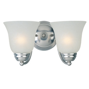 M85132ICSN Basix ES 2 Bulb Bathroom Lighting - Satin Nickel M85132ICSN Basix ES 2 Bulb Bathroom Lighting - Satin Nickel