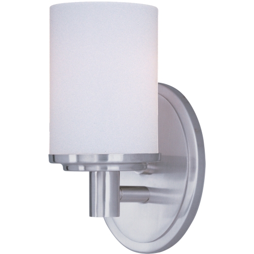 M9051SWSN Cylinder 1 Bulb Wall Sconce - Satin Nickel M9051SWSN Cylinder 1 Bulb Wall Sconce - Satin Nickel
