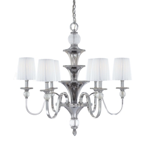 MN6610613 Aise Mid Sized Chandelier Chandelier - Polished Nickel MN6610613 Aise Mid Sized Chandelier Chandelier - Polished Nickel