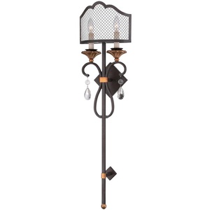 MN7102258B Cortona Multi Bulb Wall Sconce - French Bronze W/ Gold Highlights MN7102258B Cortona Multi Bulb Wall Sconce - French Bronze W/ Gold Highlights