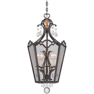 MN7109258B Cortona Entrance / Foyer Pendant Light - French Bronze W/ Gold Highlights MN7109258B Cortona Entrance / Foyer Pendant Light - French Bronze W/ Gold Highlights