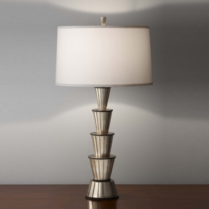 M9954ESLBK Skyler Table Lamp - Ebonized Silver Leaf / Black M9954ESLBK Skyler Table Lamp - Ebonized Silver Leaf / Black