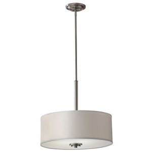 MF27713BS Kincaid Drum Pendant Pendant Light - Brushed Steel MF27713BS Kincaid Drum Pendant Pendant Light - Brushed Steel