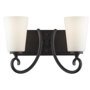 MVS16502BK Peyton 2 Bulb Bathroom Lighting - Black MVS16502BK Peyton 2 Bulb Bathroom Lighting - Black