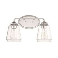 Bathroom Lighting (2 Bulbs) 15-1/4" Width