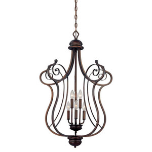 M1056RBZ Chateau Entrance / Foyer Pendant Light - Rubbed Bronze M1056RBZ Chateau Entrance / Foyer Pendant Light - Rubbed Bronze