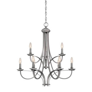 M1949BPW Austin Mid Sized Chandelier Chandelier - Brushed Pewter M1949BPW Austin Mid Sized Chandelier Chandelier - Brushed Pewter