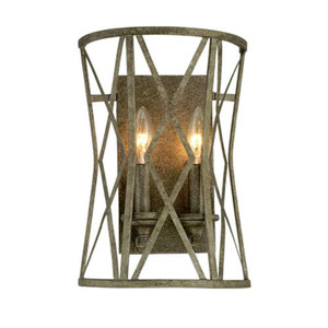 M2172AS Lakewood Multi Bulb Wall Sconce - Antique Silver M2172AS Lakewood Multi Bulb Wall Sconce - Antique Silver