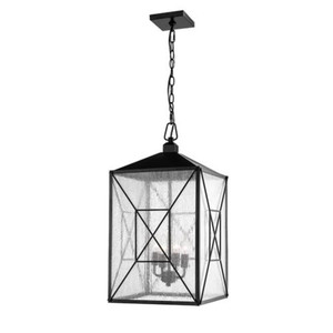 M2645PBK Caswell Hanging Hanging Lantern - Powder Coat Black M2645PBK Caswell Hanging Hanging Lantern - Powder Coat Black
