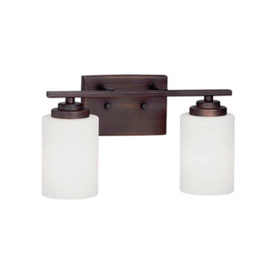 M3182RBZ Durham 2 Bulb Bathroom Lighting - Rubbed Bronze M3182RBZ Durham 2 Bulb Bathroom Lighting - Rubbed Bronze