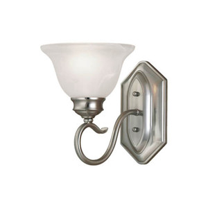 M6171SN Devonshire 1 Bulb Wall Sconce - Satin Nickel M6171SN Devonshire 1 Bulb Wall Sconce - Satin Nickel