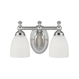 M622CH 2 Bulb Bathroom Lighting - Chrome M622CH 2 Bulb Bathroom Lighting - Chrome