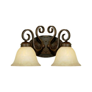 M7282BZG Alma 2 Bulb Bathroom Lighting - Bronze/Gold M7282BZG Alma 2 Bulb Bathroom Lighting - Bronze/Gold