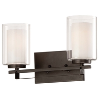 Bathroom Lighting (2 Bulbs) 15" Width Bathroom Lighting (2 Bulbs) 15" Width