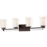 Bathroom Lighting (4 or more bulbs) 33" Width Bathroom Lighting (4 or more bulbs) 33" Width