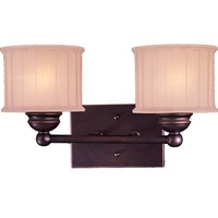 Bathroom Lighting (2 Bulbs) 14-3/4" Width Bathroom Lighting (2 Bulbs) 14-3/4" Width