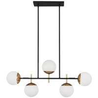 Bathroom Lighting (4 or more bulbs) 6" Width