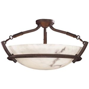 M168714 Calavera Semi Flush Mount Ceiling Light - Nutmeg M168714 Calavera Semi Flush Mount Ceiling Light - Nutmeg