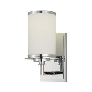 M372177PL Glass Note 1 Bulb Wall Sconce - Chrome M372177PL Glass Note 1 Bulb Wall Sconce - Chrome