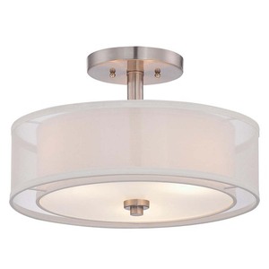 M410784 Parsons Studio Semi Flush Mount Ceiling Light - Brushed Nickel M410784 Parsons Studio Semi Flush Mount Ceiling Light - Brushed Nickel