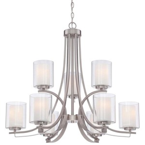 M410984 Parsons Studio Mid Sized Chandelier Chandelier - Brushed Nickel M410984 Parsons Studio Mid Sized Chandelier Chandelier - Brushed Nickel