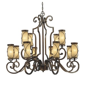 M4239288 Atterbury Large Foyer Chandelier Chandelier - Deep Flax Bronze M4239288 Atterbury Large Foyer Chandelier Chandelier - Deep Flax Bronze