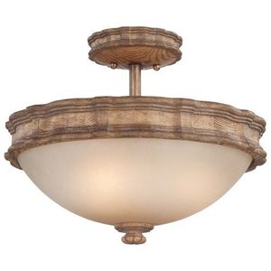 M5208290 Abbott Place Semi Flush Mount Ceiling Light - Classic Oak Patina M5208290 Abbott Place Semi Flush Mount Ceiling Light - Classic Oak Patina