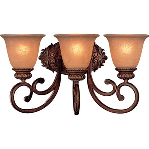 M5943126 Belcaro 3 Bulb Bathroom Lighting Walnut M5943126 Belcaro 3 Bulb Bathroom Lighting Walnut