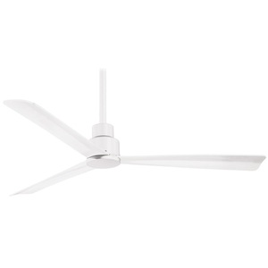 Mf787whf Simple Large Fan 52 To 59 Ceiling Fan Flat White