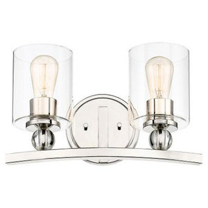 M3072613 Studio 5 2 Bulb Bathroom Lighting - Polished Nickel M3072613 Studio 5 2 Bulb Bathroom Lighting - Polished Nickel