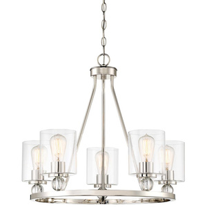 M3075613 Studio 5 Mid Sized Chandelier Chandelier - Polished Nickel M3075613 Studio 5 Mid Sized Chandelier Chandelier - Polished Nickel