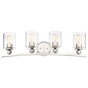 M3080613 Studio 5 4 or More Bulb Bathroom Lighting - Polished Nickel M3080613 Studio 5 4 or More Bulb Bathroom Lighting - Polished Nickel