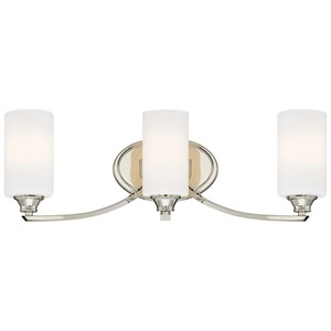 M3983613 Tilbury 3 Bulb Bathroom Lighting Polished Nickel At