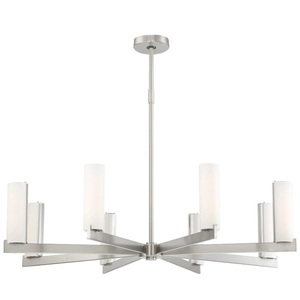 KP1858084L Tube Mid Sized Chandelier Chandelier - Brushed Nickel KP1858084L Tube Mid Sized Chandelier Chandelier - Brushed Nickel