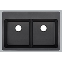 Double Bowl Kitchen Sink 33 x 22 x 9-1/2 Double Bowl Kitchen Sink 33 x 22 x 9-1/2