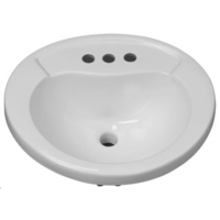 Self-Rimming Bathroom Sink 20 x 17-5/8 x 9 Self-Rimming Bathroom Sink 20 x 17-5/8 x 9