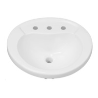 Self-Rimming Bathroom Sink 20 x 17-5/8 x 9 Self-Rimming Bathroom Sink 20 x 17-5/8 x 9