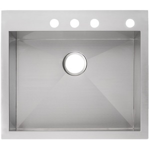 SHSKDM2522Z4 Sitka Stainless Steel Dual Mount Single Bowl Kitchen Sink - Stainless Steel SHSKDM2522Z4 Sitka Stainless Steel Dual Mount Single Bowl Kitchen Sink - Stainless Steel