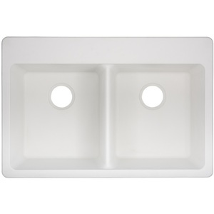 SHGR2B3322WH Totten White/Color Dual Mount Double Bowl Kitchen Sink - White SHGR2B3322WH Totten White/Color Dual Mount Double Bowl Kitchen Sink - White
