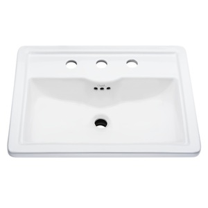 MIRKW458AWH Key West Self Rimming Bathroom Sink - White MIRKW458AWH Key West Self Rimming Bathroom Sink - White