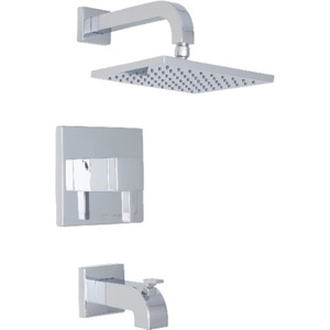 MIRRI8030ECP/MIR4001 Rigi One Handle Tub & Shower Faucet - Polished Chrome MIRRI8030ECP/MIR4001 Rigi One Handle Tub & Shower Faucet - Polished Chrome