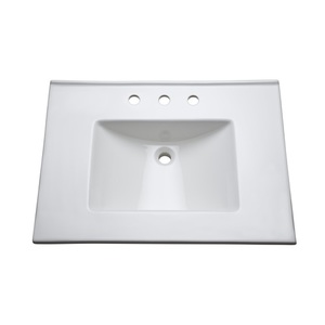 SHT31228WH Fireclay Vanity Top Bathroom Vanity - White SHT31228WH Fireclay Vanity Top Bathroom Vanity - White