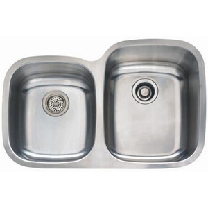 MIRUC3221R Calverton Stainless Steel Undermount - Double Bowl Kitchen Sink - Stainless Steel MIRUC3221R Calverton Stainless Steel Undermount - Double Bowl Kitchen Sink - Stainless Steel