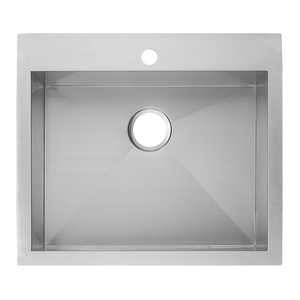 SHSKDM2522Z1 Sitka Stainless Steel Dual Mount Single Bowl Kitchen Sink - Stainless Steel SHSKDM2522Z1 Sitka Stainless Steel Dual Mount Single Bowl Kitchen Sink - Stainless Steel