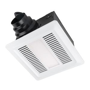MBF100LWH ULTRA QUIET With Light Bathroom Fan - White MBF100LWH ULTRA QUIET With Light Bathroom Fan - White