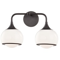 Bathroom Lighting (2 Bulbs) 16-3/4" Width Bathroom Lighting (2 Bulbs) 16-3/4" Width