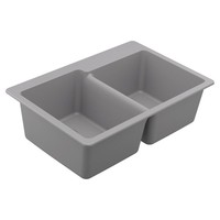 Double Bowl Kitchen Sink 33 x 22 x 9-1/2 Double Bowl Kitchen Sink 33 x 22 x 9-1/2