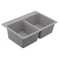 Double Bowl Kitchen Sink 33 x 22 x 9-1/2 Double Bowl Kitchen Sink 33 x 22 x 9-1/2
