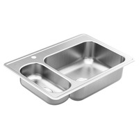 Double Bowl Kitchen Sink 33 x 22 Double Bowl Kitchen Sink 33 x 22